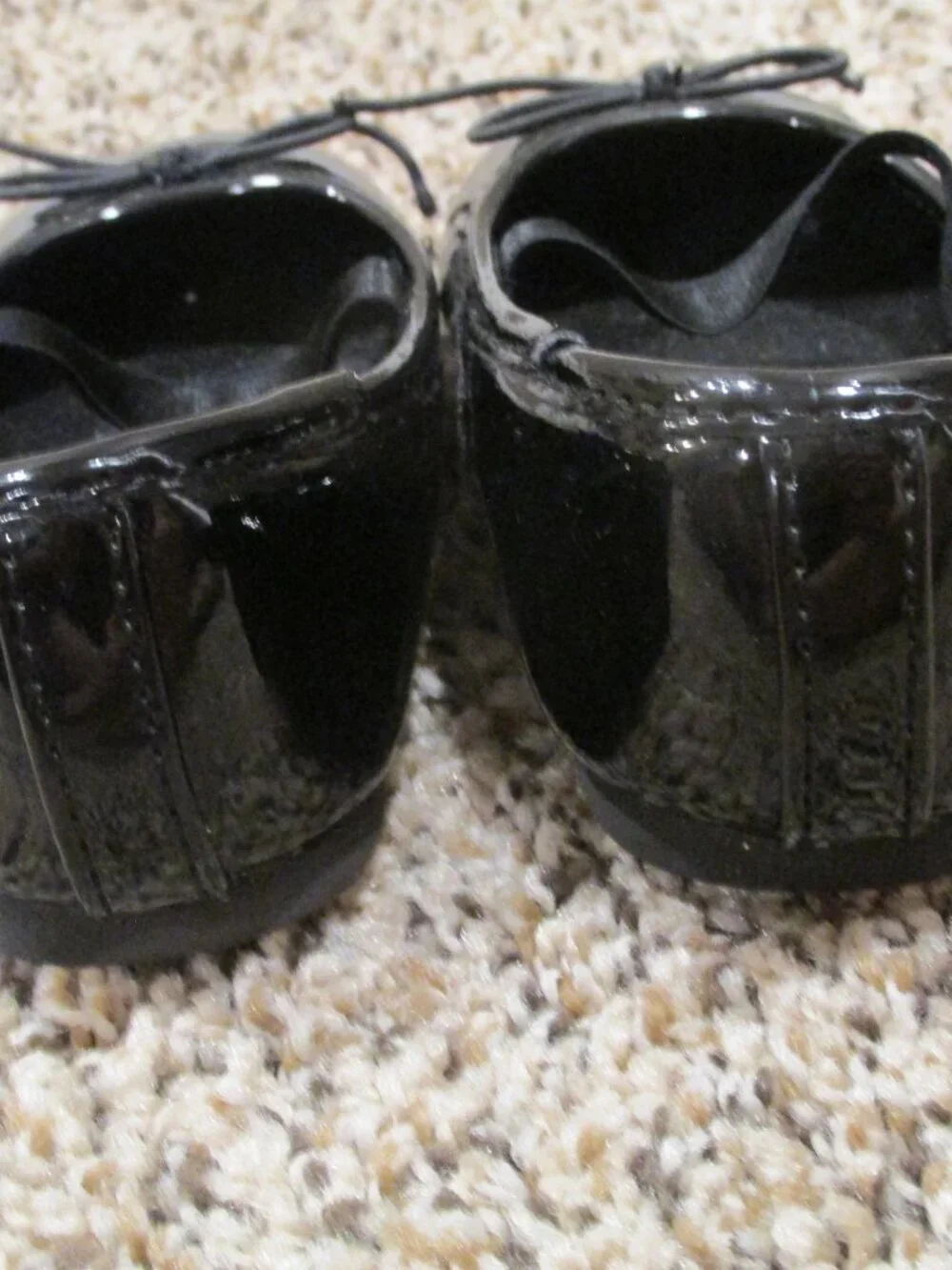 Mary Jane Dress Shoes Toddler Girls 6 Black Ballet Flats Slip On Elastic Strap